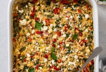 Greek Chicken Orzo Bake - SMALL