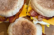 Bacon, Egg, & Cheddar Breakfast Sandwiches
