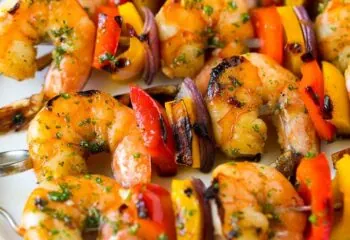 Shrimp & Vegetable Skewers (4 Skewers)