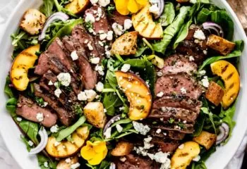 Grilled Steak & Peach Salad