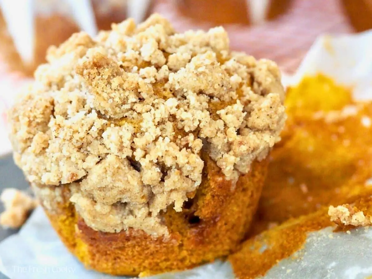 Pumpkin Coffee Cake Muffins