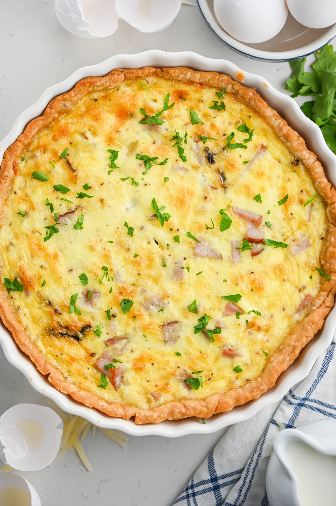 Ham & Cheese Quiche